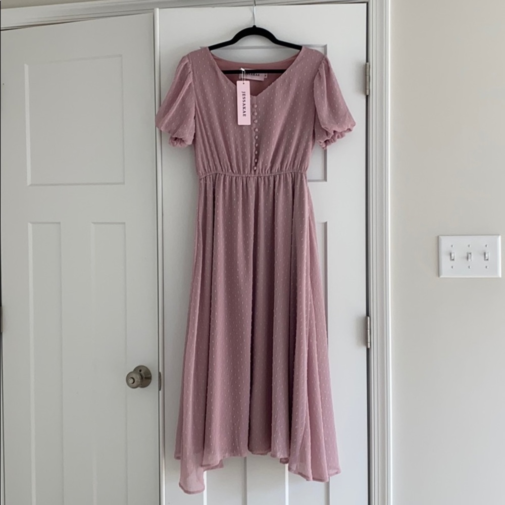Adorable boutique dress with button detail